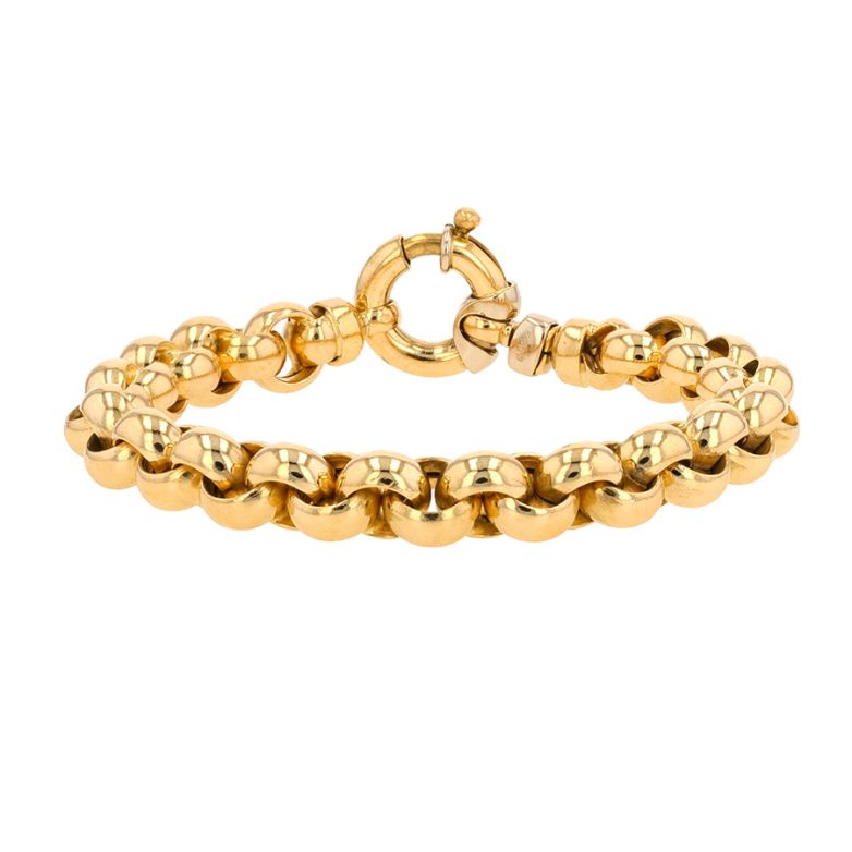 Bracelet maille jaseron or jaune 30.03g Comme neuf -  reconditionné disponible sur Gemme Les Bijoux